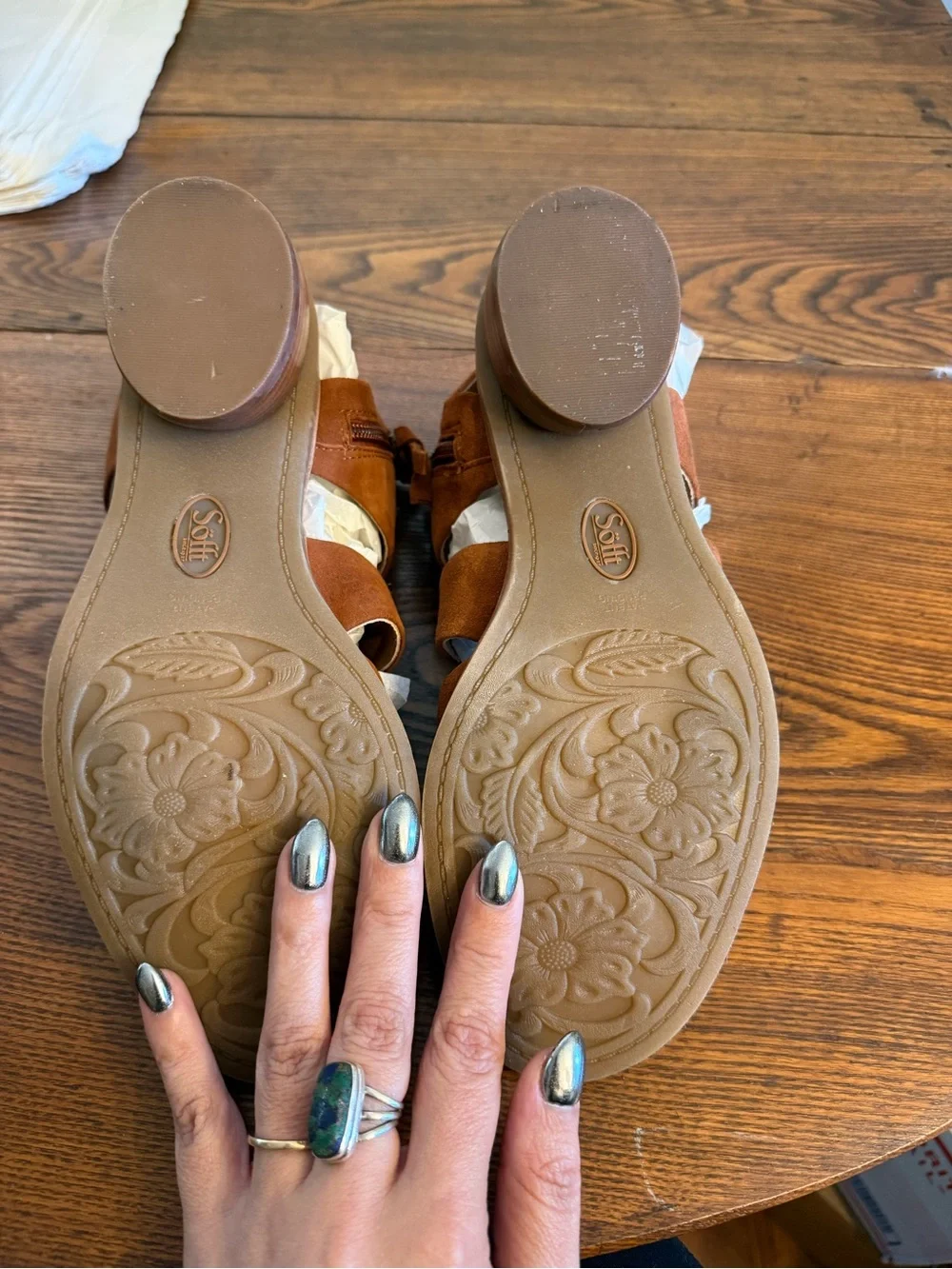 Sofft Camille suede sandal sz 9 - Picture 4 of 5